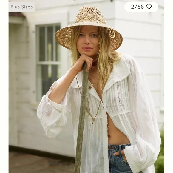 Anthropologie Pilcro Collared Pintuck Peasant Top - Picture 3 of 7